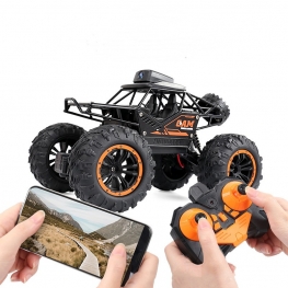 RC Remote Control Car With Camera Alloy High-Speed Off-Road Climbing Car WiFi Video Children