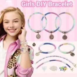 Children's Hot Twelve Constellation Bracelet Making Kit Handmade Toy Girls DIY Bracelet